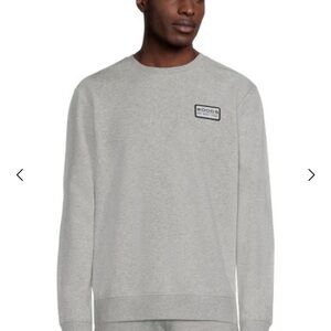 Woods Men's Light Gray Casual Crewneck Sweater
